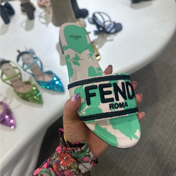 Fendi Shoes - Fendi Signature Slide Sandal